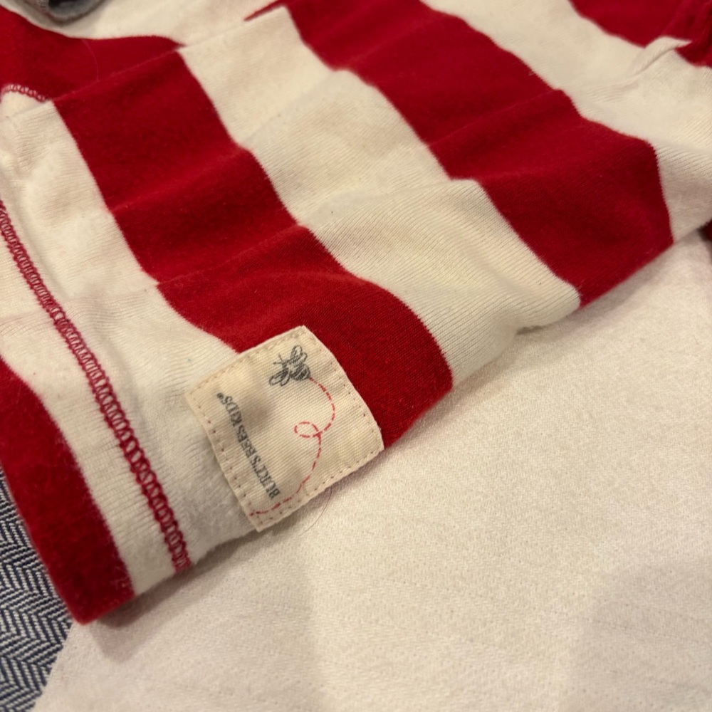 Burt’s Bees Organic Cotton Stripe Pajamas - Picture 2 of 4